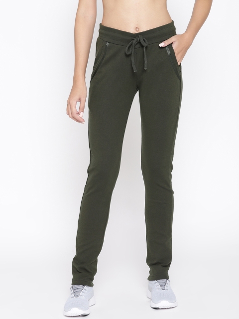 

Cayman Women Olive Green Solid Track Pants