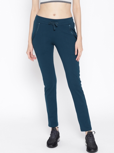 

Cayman Women Teal Blue Solid Track Pants