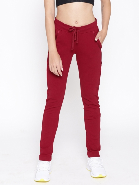 

Cayman Women Maroon Solid Track Pants