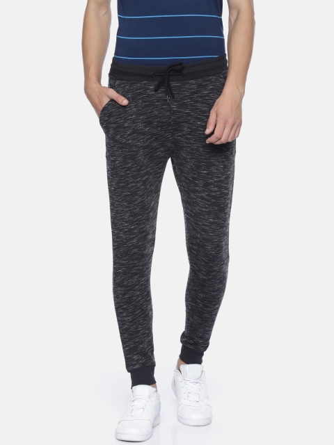 

Proline Active Men Black Melange Regular Fit Solid Track Pants