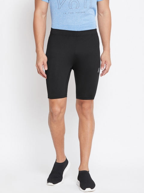 

Reebok Men Black Solid Boston Track Club Running Short Tights