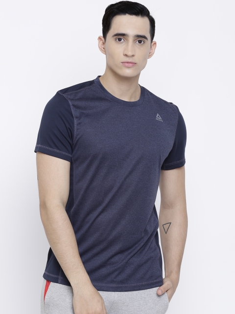 

Reebok Men Navy Blue Style Round Neck T-shirt