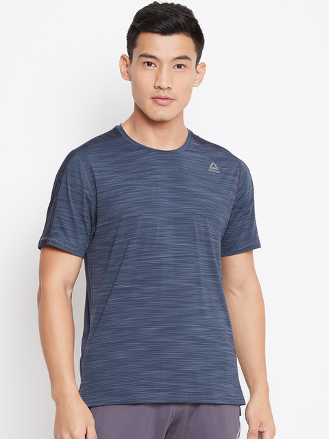 

Reebok Men Navy One Series Training ActivChill Move T-Shirt, Navy blue