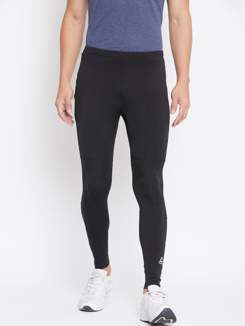 

Reebok Men Black Solid Speedwick Running Tights