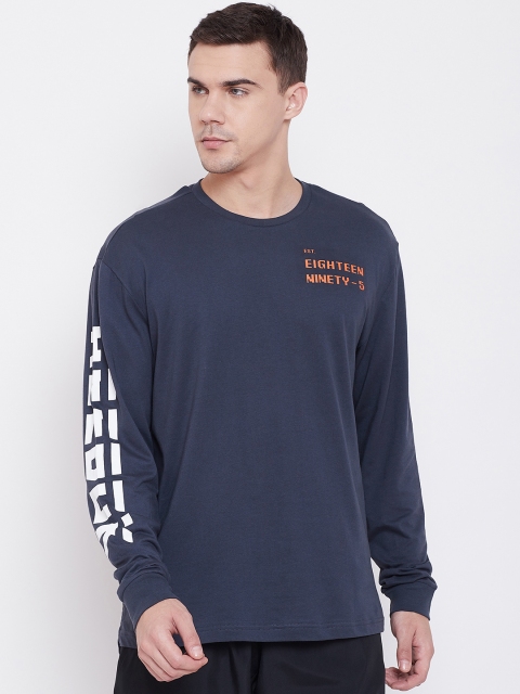 

Reebok Men Navy Blue Solid Meet You There Training T-shirt