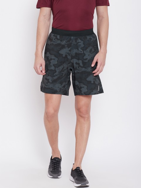 

Reebok Men Charcoal Grey RC Speed Printed Training Shorts