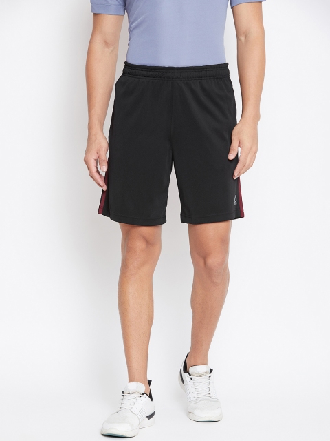

Reebok Men Black Regular Fit Foundation Poly Knit Training Solid Sports Shorts