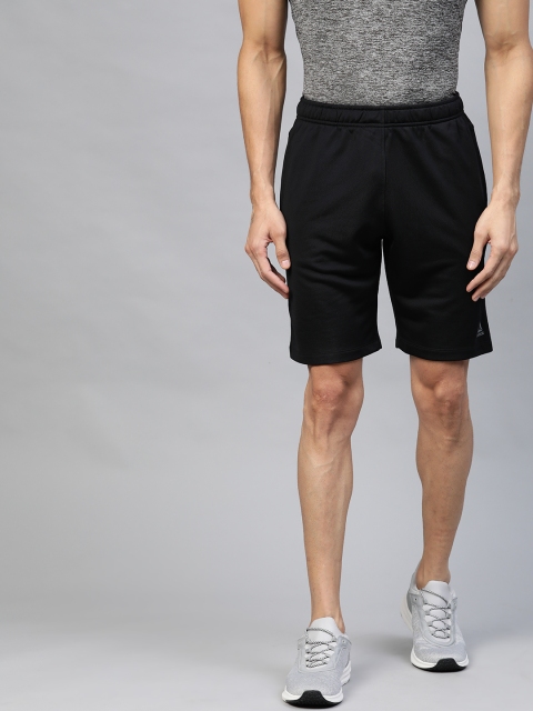 

Reebok Men Black Solid Regular Fit Foundation Base Training Shorts