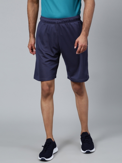 

Reebok Men Blue Solid Regular Fit Foundation Base Training Shorts