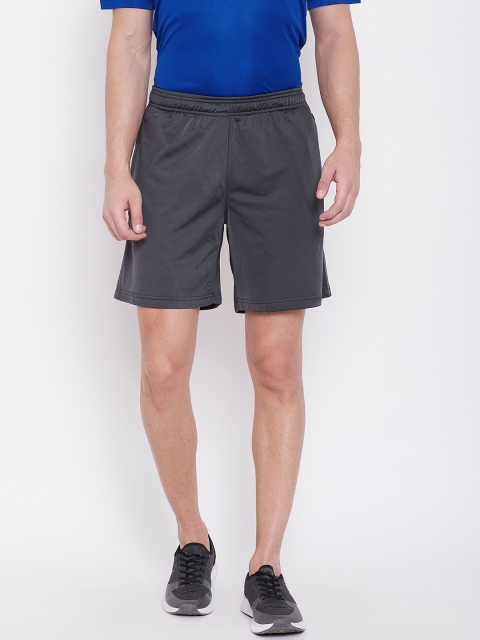 

Reebok Men Charcoal Grey TRICO Solid Training Shorts