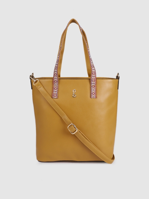 

Global Desi Yellow Solid Shoulder Bag