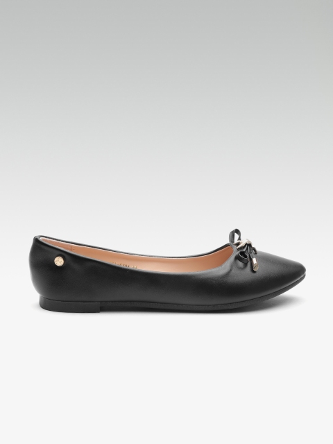 

Carlton London Women Black Solid Ballerinas