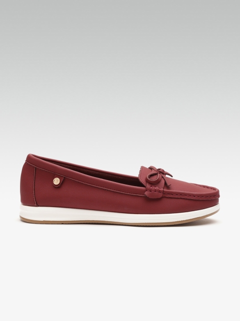 

Carlton London Women Maroon Solid Loafers