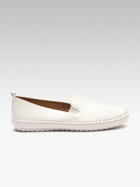 

Carlton London Women White Slip-On Sneakers