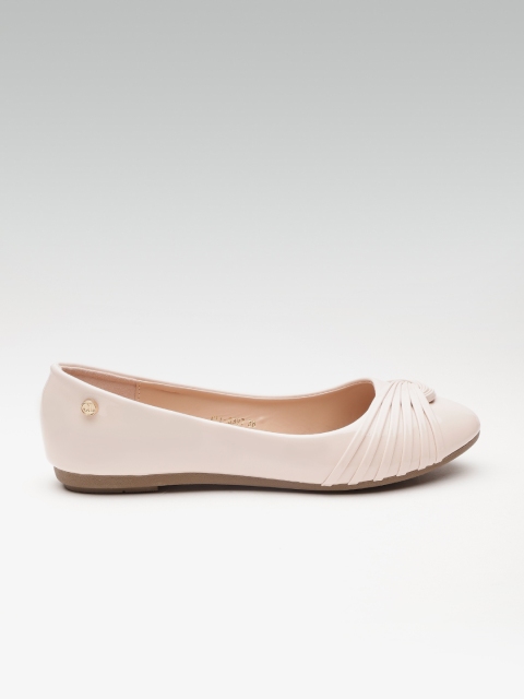 

Carlton London Women Beige Knot Detail Ballerinas