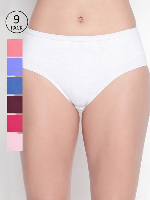 

Bodycare Women Assorted Pack of 9 Hipster Briefs E26WCD-9PCS