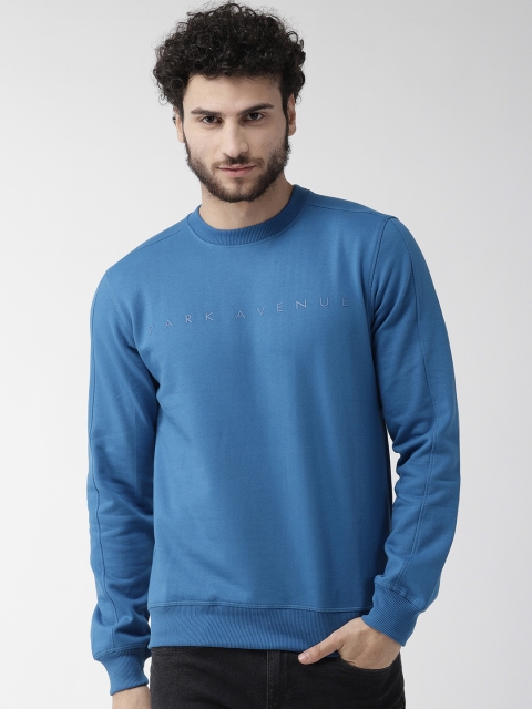 

Park Avenue Men Blue Applique Detail Sweatshirt