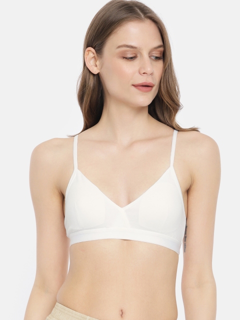 

BRAG White Solid Non-Wired Lightly Padded T-shirt Bra BLC03WH01