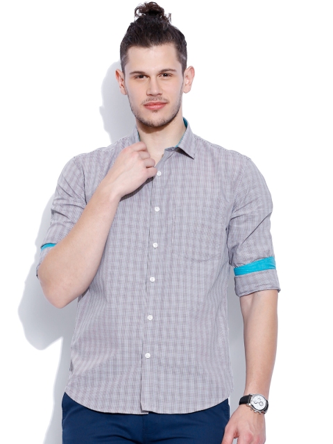 

Four One Oh Multicoloured Checked Slim Casual Shirt, Multi