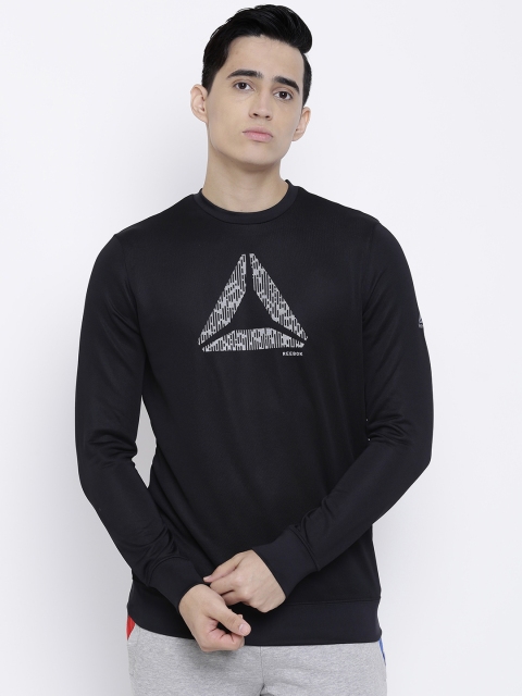 

Reebok Men Black Printed GR Sweatshirt