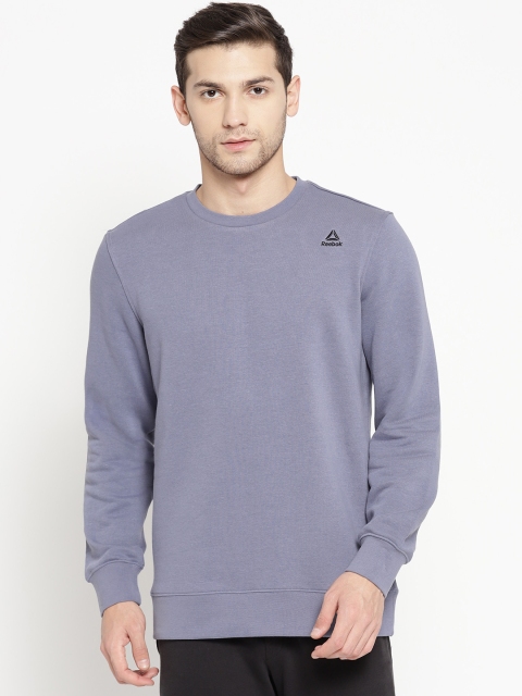 

Reebok Men Blue Fon Basic Solid Training Sweatshirt