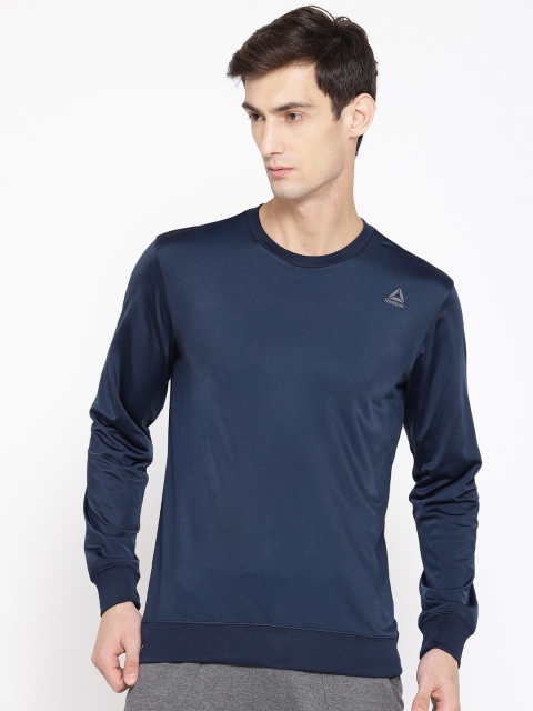 

Reebok Men Navy Blue Solid Foundation Training Sweatshirt