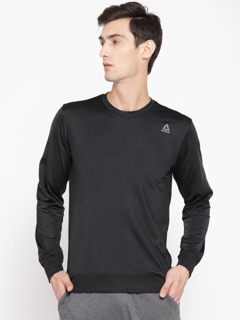 

Reebok Men Black Solid Foundation Training Sweatshirt