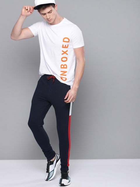 

Difference of Opinion Men Navy Blue Solid Regular Fit Joggers