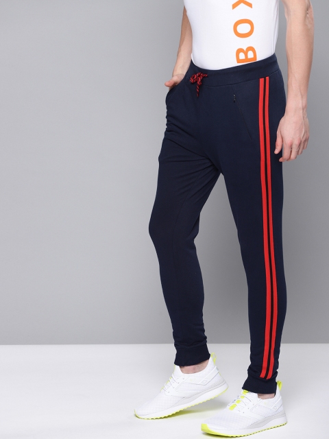 

Difference of Opinion Men Navy Blue Solid Regular Fit Joggers