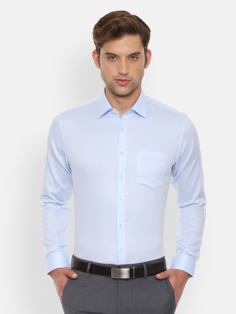 

Van Heusen Men Blue Slim Fit Self Design Formal Shirt
