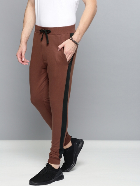 

DILLINGER Men Brown Solid Straight Fit Track Pants