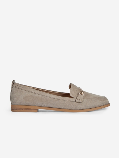 

DOROTHY PERKINS Women Beige Wide Fit Loafers