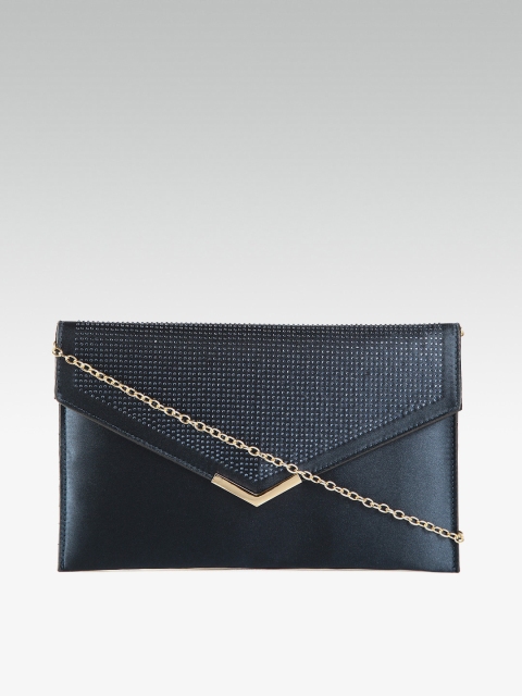 

DOROTHY PERKINS Navy Blue Embellished Envelope Clutch