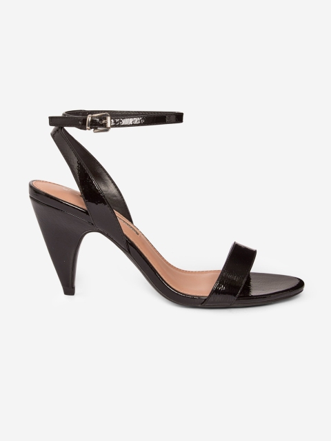

DOROTHY PERKINS Women Black Solid Cone Heels