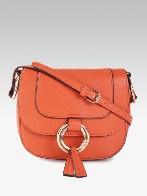 

DOROTHY PERKINS Orange Solid Sling Bag