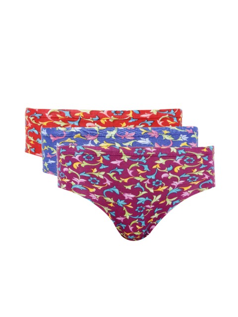 

Red Rose Women Pack of 3 Printed Briefs, Multi