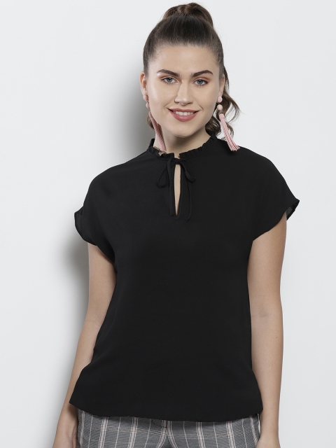 

DOROTHY PERKINS Women Black Solid Top