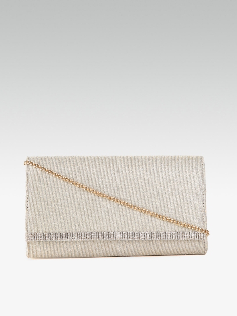 

DOROTHY PERKINS Gold-Toned Shimmer Purse Clutches with Embellished Detail