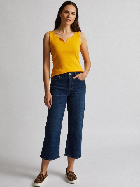 

DOROTHY PERKINS Women Mustard Yellow Solid Top