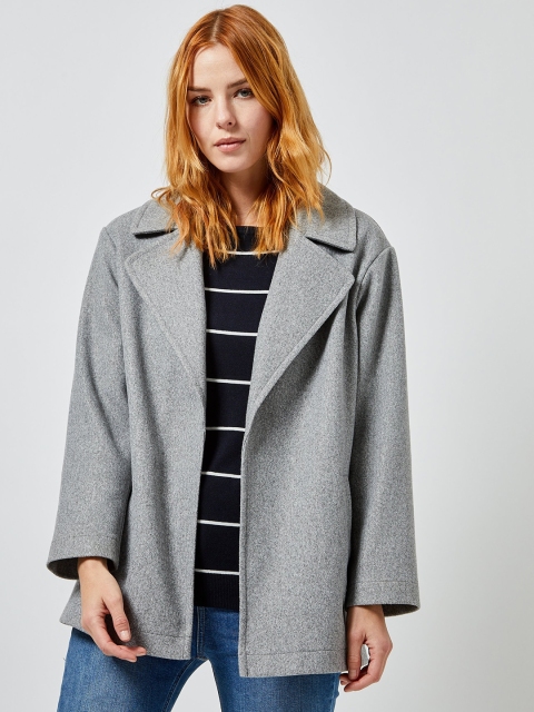 

DOROTHY PERKINS Women Grey Solid Front-Open Casual Blazer