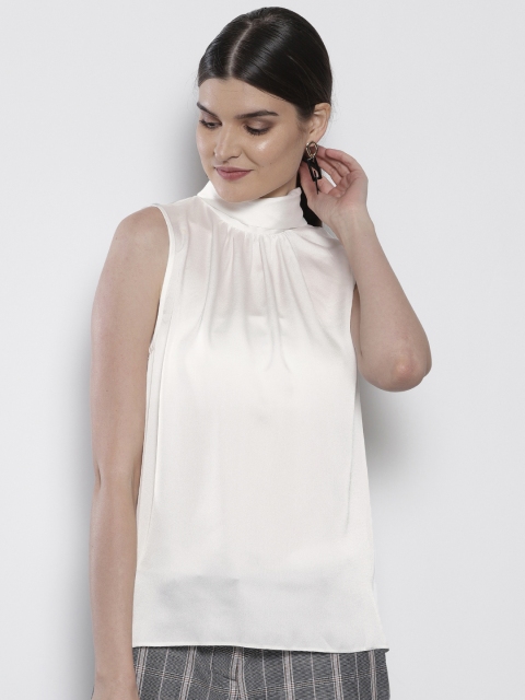 

DOROTHY PERKINS Women White Solid Top