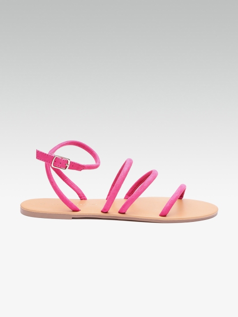 

DOROTHY PERKINS Women Pink Solid Open Toe Flats