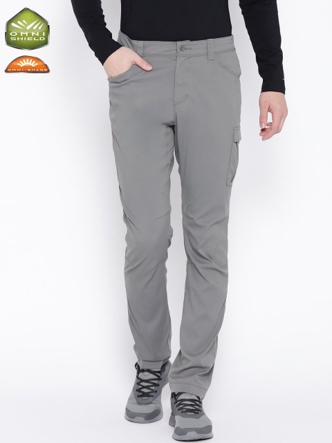

Columbia Men Grey Solid Outdoor Elements Stretch Cargo Pants