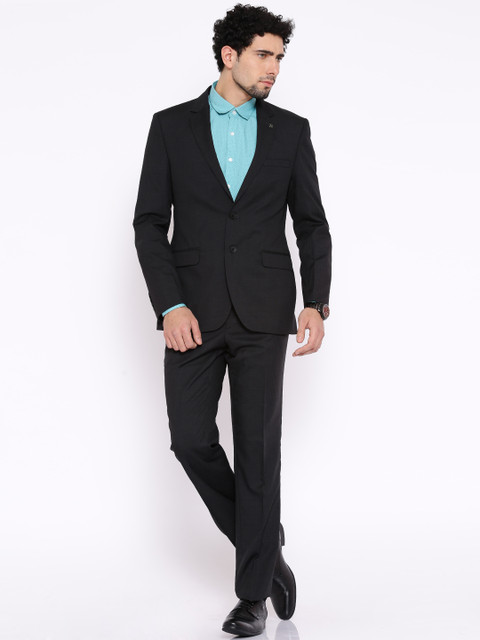 

Raymond Black Single-Breasted Contemporary Fit Suit