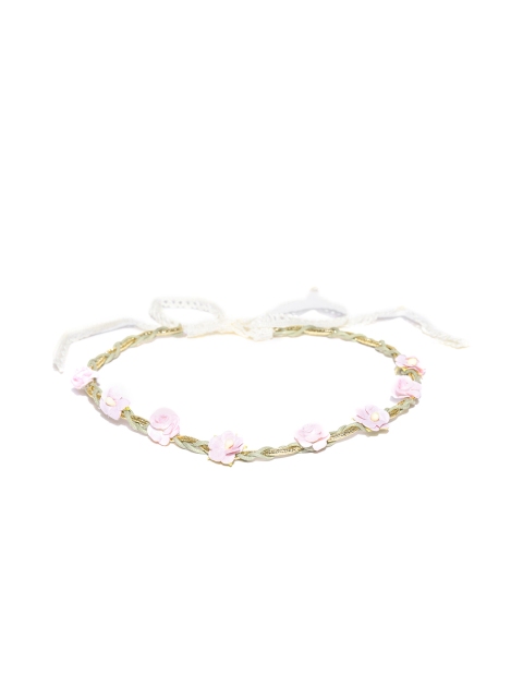 

Accessorize Pink & Gold-Toned Floral Tiara