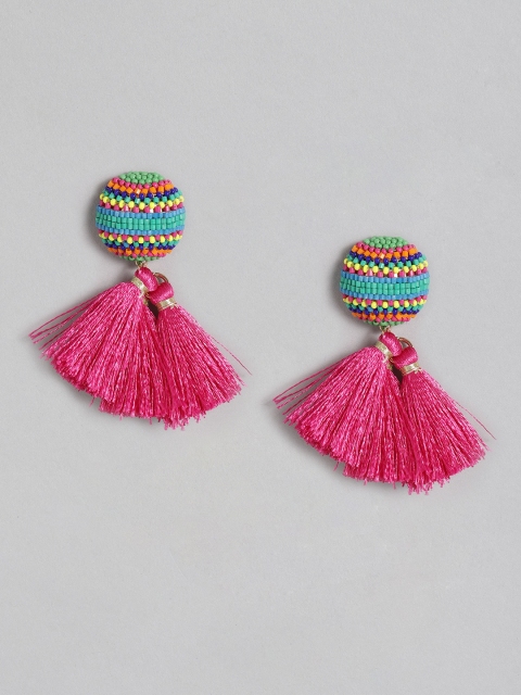 

Accessorize Assorted Beaded & Tasselled Contemporary Drop Earrings