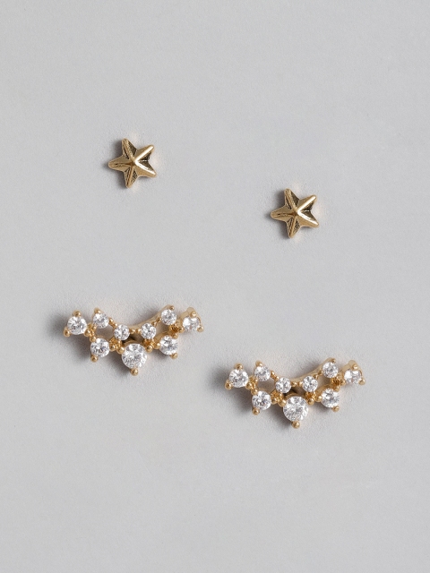 

Accessorize Set of 2 Gold-Plated Studs