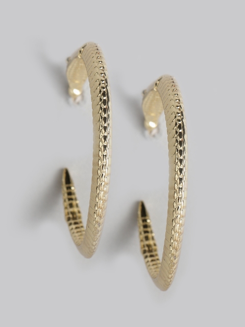 

Accessorize Gold-Toned Circular Half Hoop Earrings