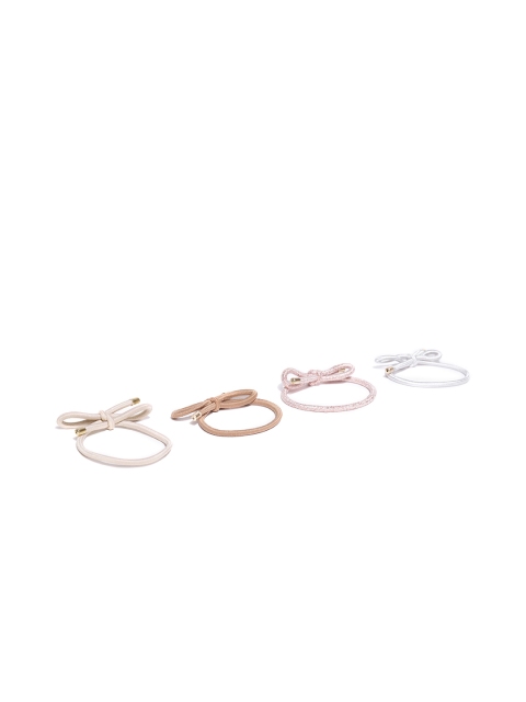 

Accessorize Set of 4 Ponytail Holders, Pink