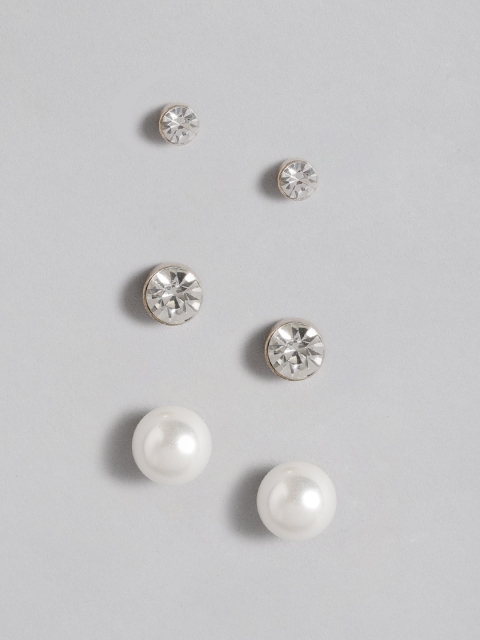 

Accessorize Set of 3 Studs, Gold